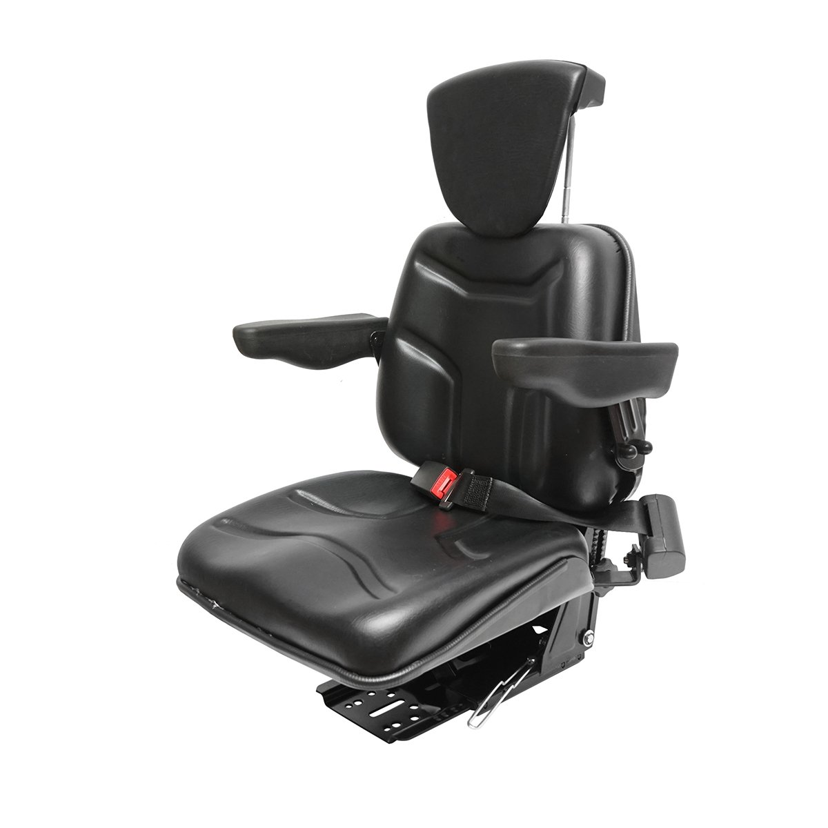 Scaun universal reglabil pe inaltime, cotiere si tetiera pentru tractor, utilaje agricole, industriale, stivuitor